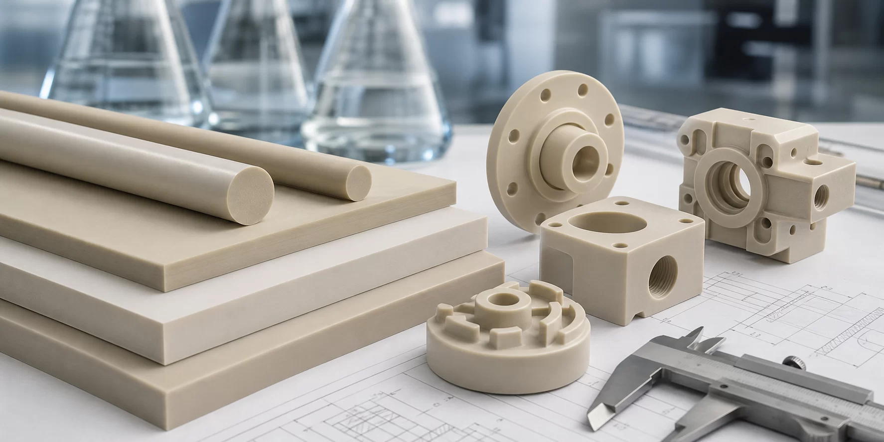 PPS plastic sheets rods and machined parts for chemical stability material review