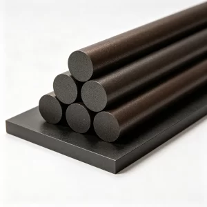 PAI-4301-Sheet-Rod-Brown-Graphite-PTFE.png PAI 4301 Sheet & Rod, Graphite + PTFE filled PAI, self-lubricating low friction for bearing & seal parts