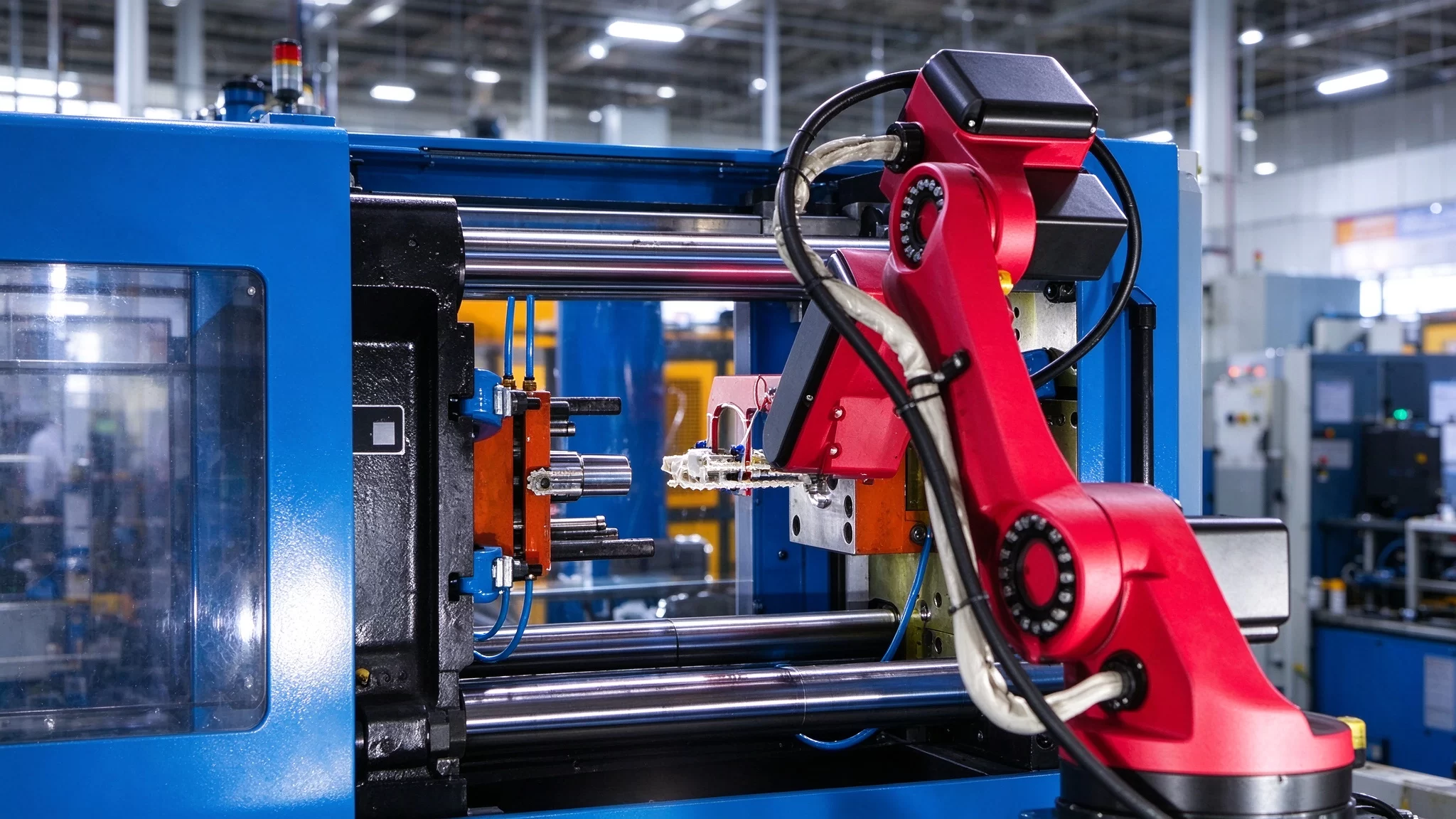 All-Electric Injection Molding with Robotic Automated Part Extraction All-Electric Injection Molding with Robotic Automated Part Extraction