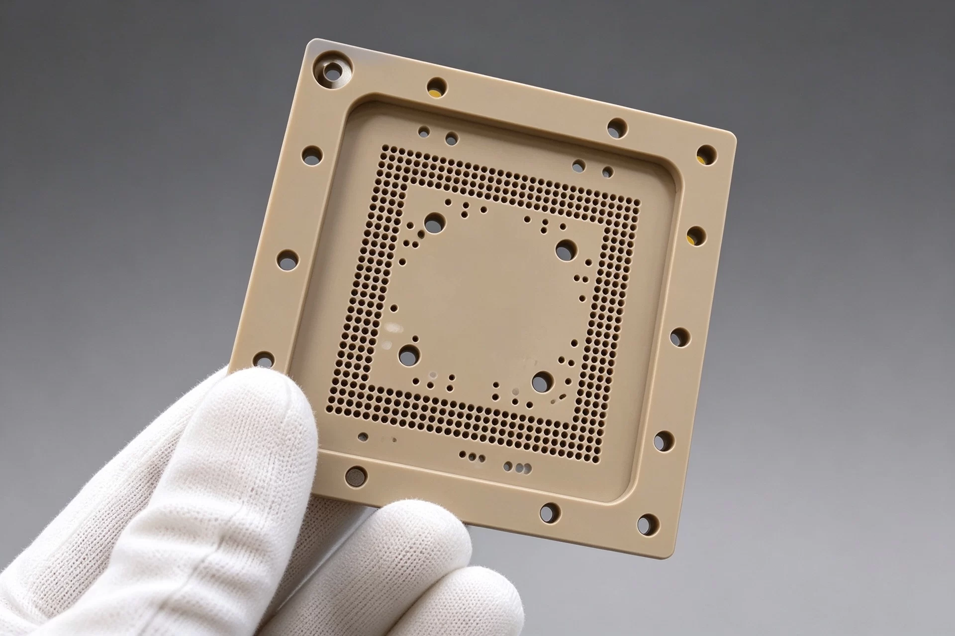 CNC PEEK wafer fixture wafer carrier plate CNC PEEK wafer fixture wafer carrier plate