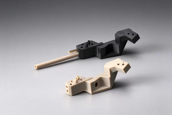 Custom CNC machined PEEK and PPS plastic fixture parts, high-performance engineering plastic custom components
