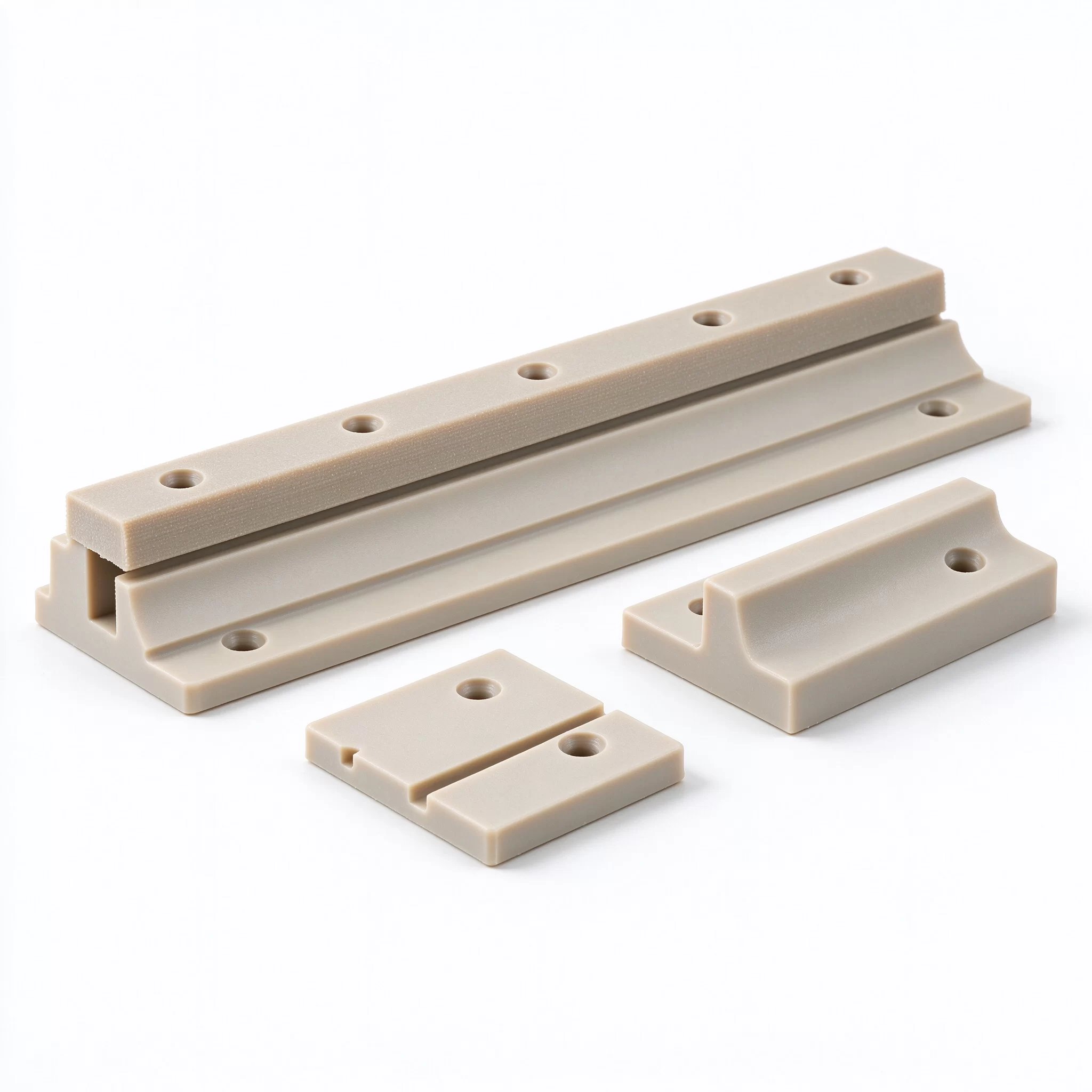Wear Resistant Guide Plates PEEK PPS sliding wear plate, machinery guide plastic panel